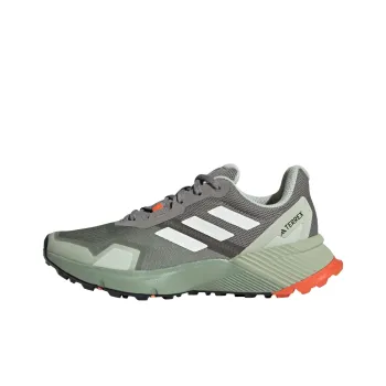 Adidas Terrex Soulstride Trail Wear resistant And Lightweight Low Top Running Shoes Women's Green
