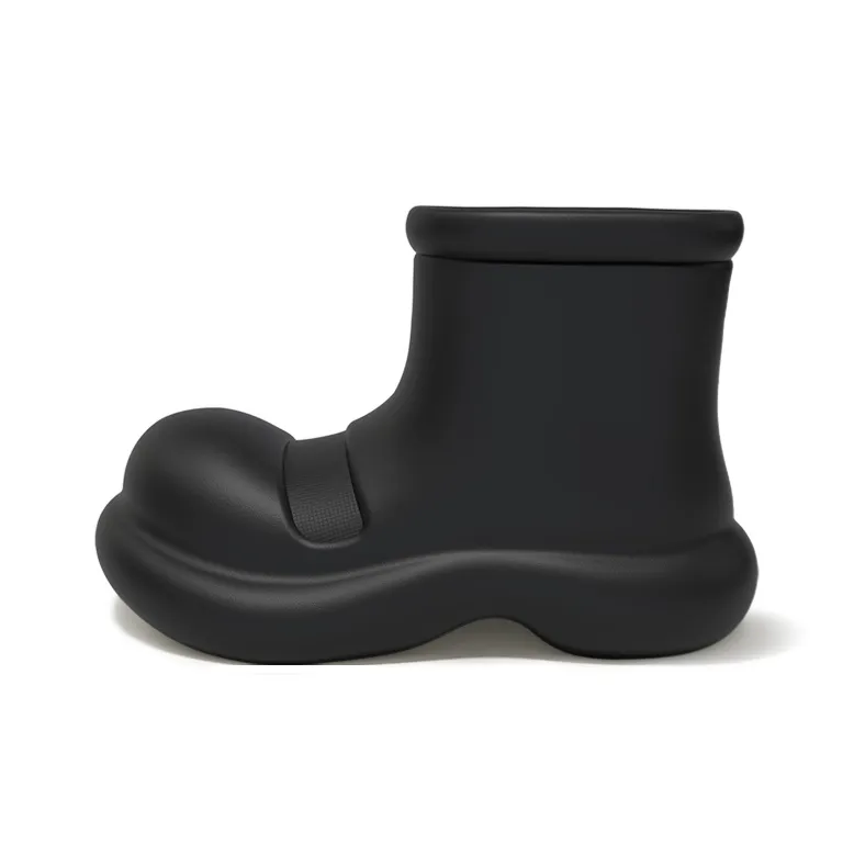 CHEDOIR Waterproof Abrasion Resistant Height Increasing Ankle Rain Boots Women's-5