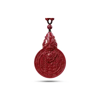 Sima Is Ethereal Reconstructed Cinnabar Jade Pendants Unisex