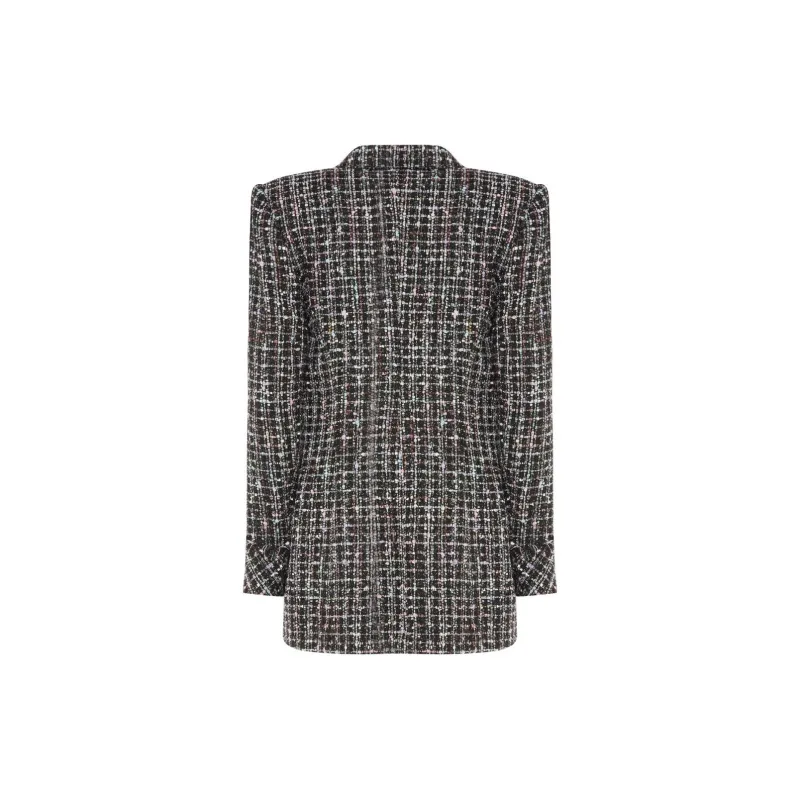 BALMAIN Single Breasted Tweed Jacket-1