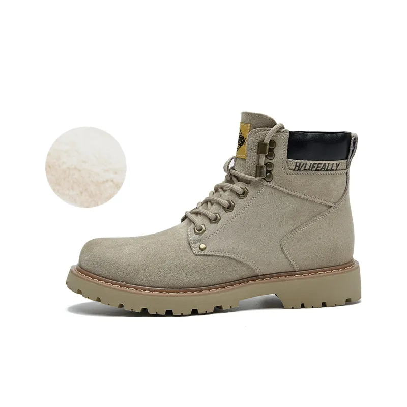 HLA Outdoor Boots Men Yellow-0