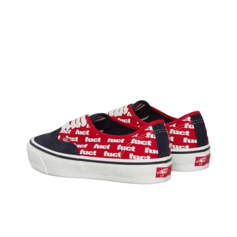 Vans Authentic Reissue 44 Lx Fuct X Slam Jam Red Marshmallow-4
