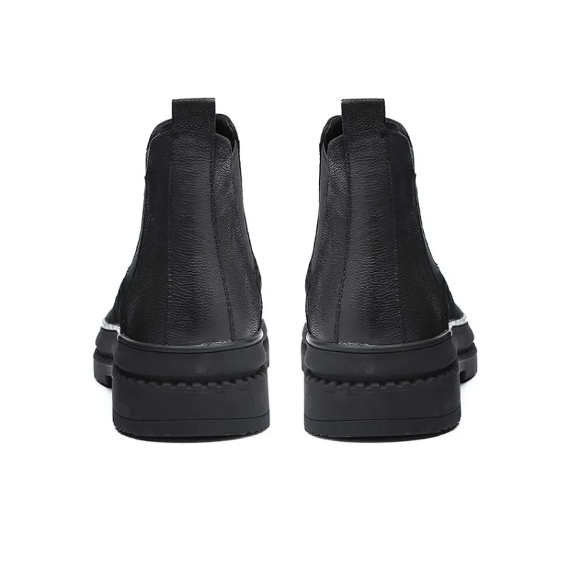 YEDANI Short Chelsea Boots 4.5cm Men's Black-4