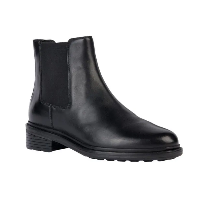 GEOX Short Chelsea Boots 4cm Women's Black-2