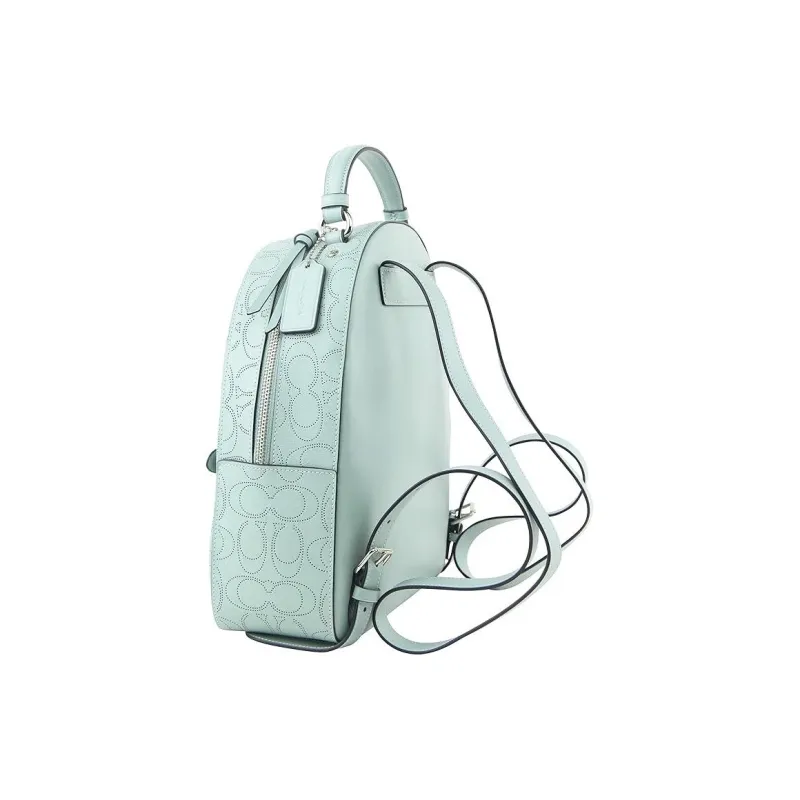 COACH Jordyn Leather Backpack Women's Blue-1