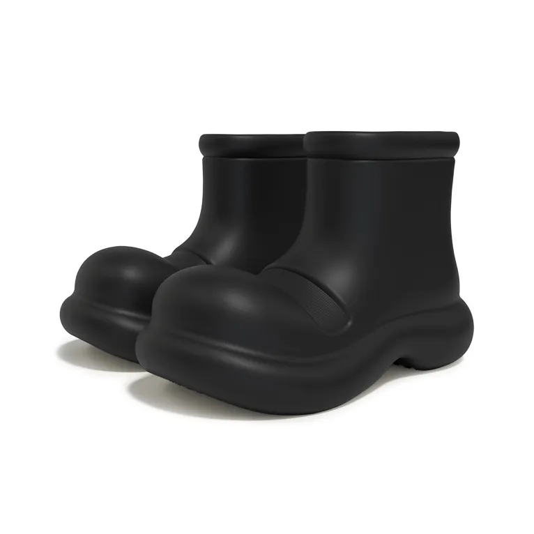 CHEDOIR Waterproof Abrasion Resistant Height Increasing Ankle Rain Boots Women's-7