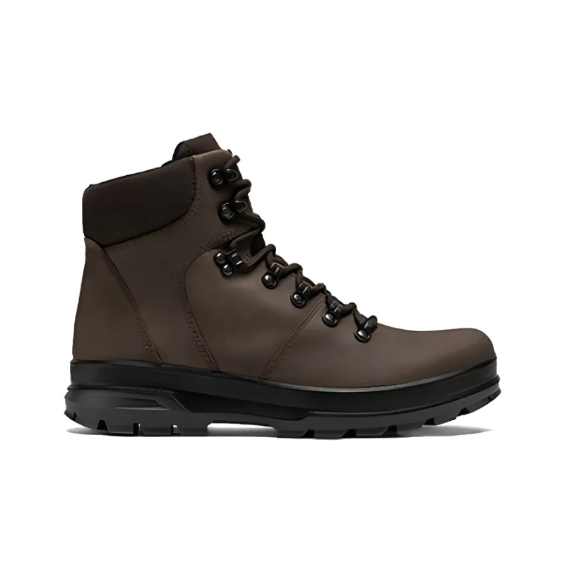 Ecco Rough Road Collection Short Outdoor Boots Men's Coffee-1