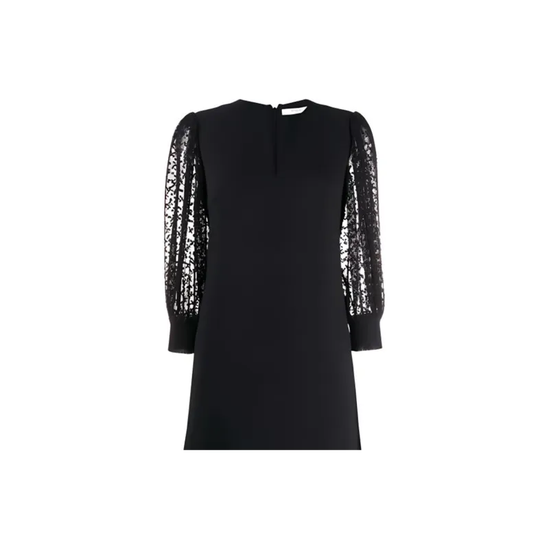 Givenchy Lace Sleeves Shift Dress-4