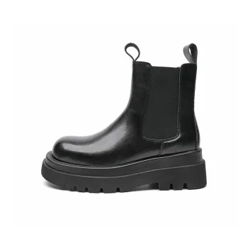 ABIDJAN British Collection Short Chelsea Boots 6cm Women's Black