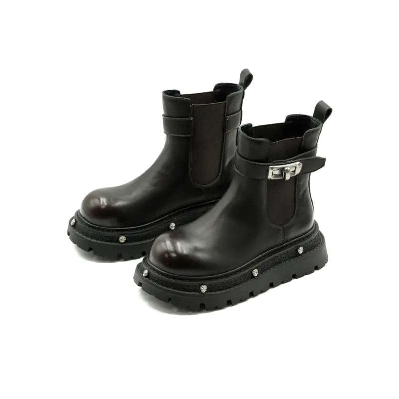 Little Sue Chelsea Boots Women's Brown-7