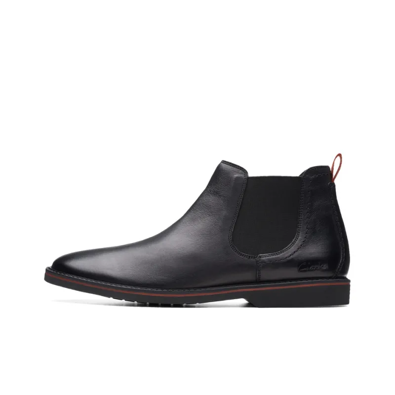 Clarks Ettik Collection Crew Chelsea Boots Men's Black-0