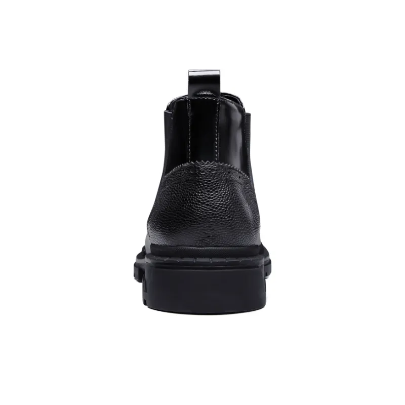 PALMPOLO Short Chelsea Boots Men's Black-5