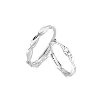KUMET Sterling Silver Rings Unisex Anniversary Birthday Gift