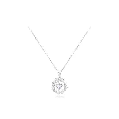 FANFRI Zircon Necklaces Women's Couple Anniversary Birthday Gift For Her Sweet Love Jewelry Box