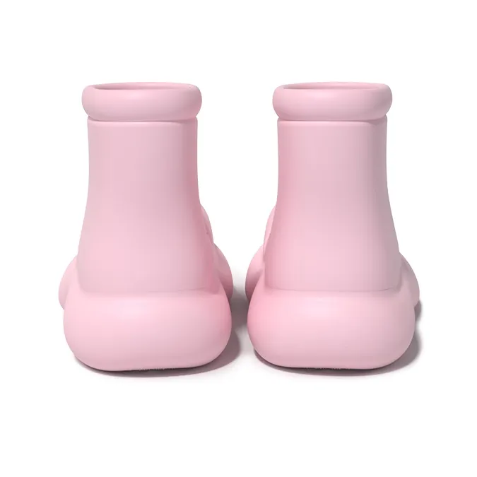 CHEDOIR Waterproof Abrasion Resistant Height Increasing Ankle Rain Boots Women's-18