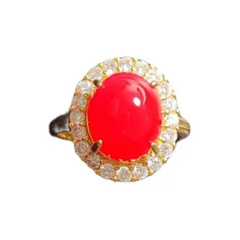 Gifts Chalcedony Jade Rings Women's