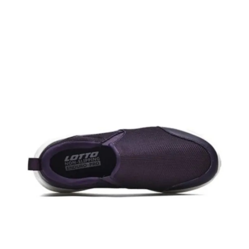 LOTTO Anti Slip Wear Resistant Low Top Casual Shoes Women's Dark Purple-3