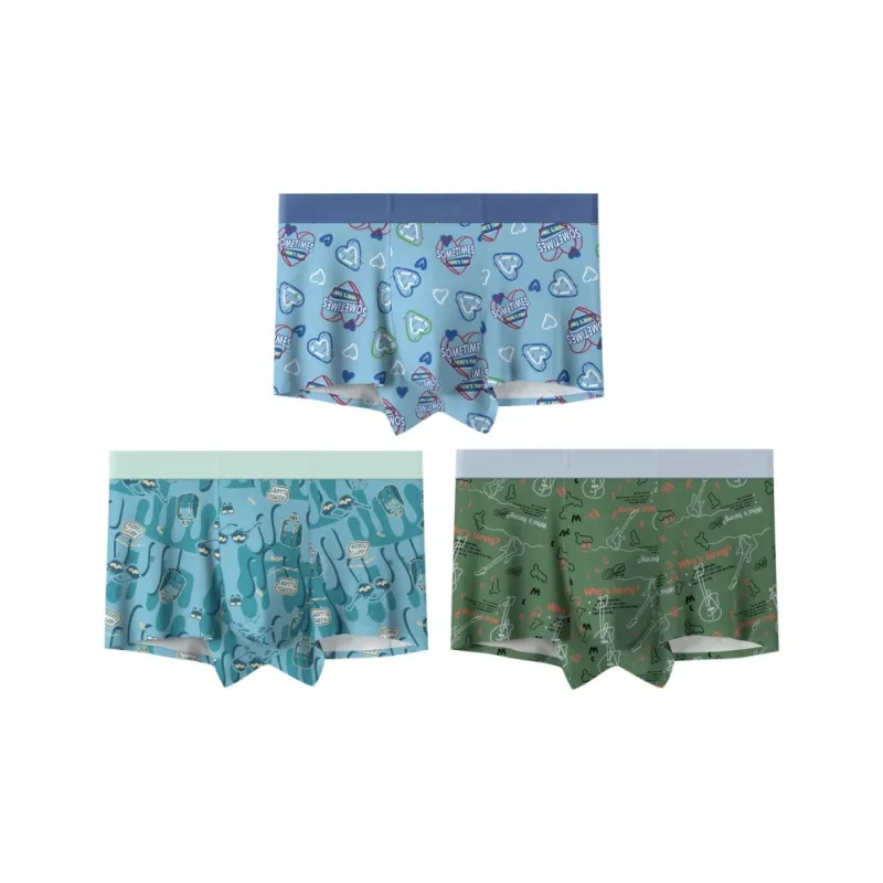 Qiao Ni Tong Underpants Men's 3 Pack-5