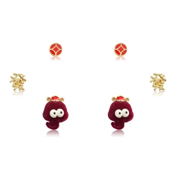 GIFU S925 Silver Stud Stud Earrings Women's