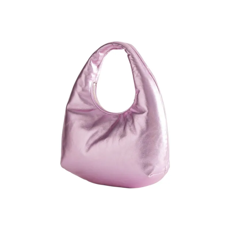 Other Stories Sheepskin Handbag Small Size Women's Lilac-1