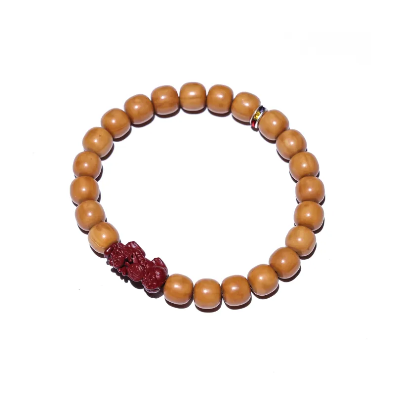 WUDE Monkey Head Walnut Wooden Bracelets Unisex-0