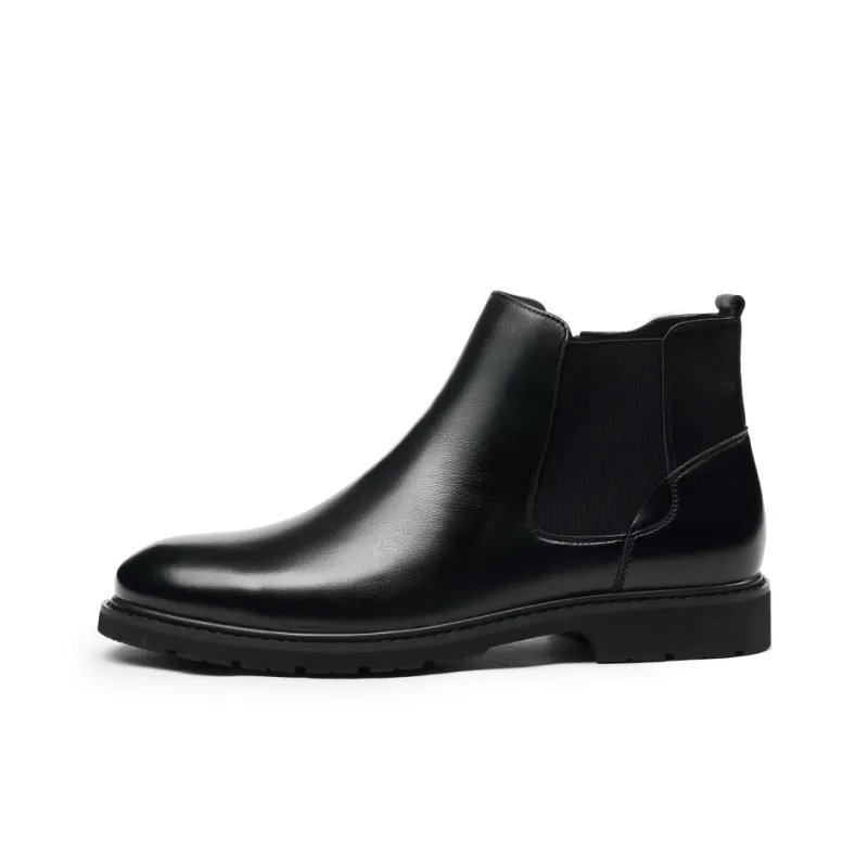 AOKANG Short Chelsea Boots Men's Black-0
