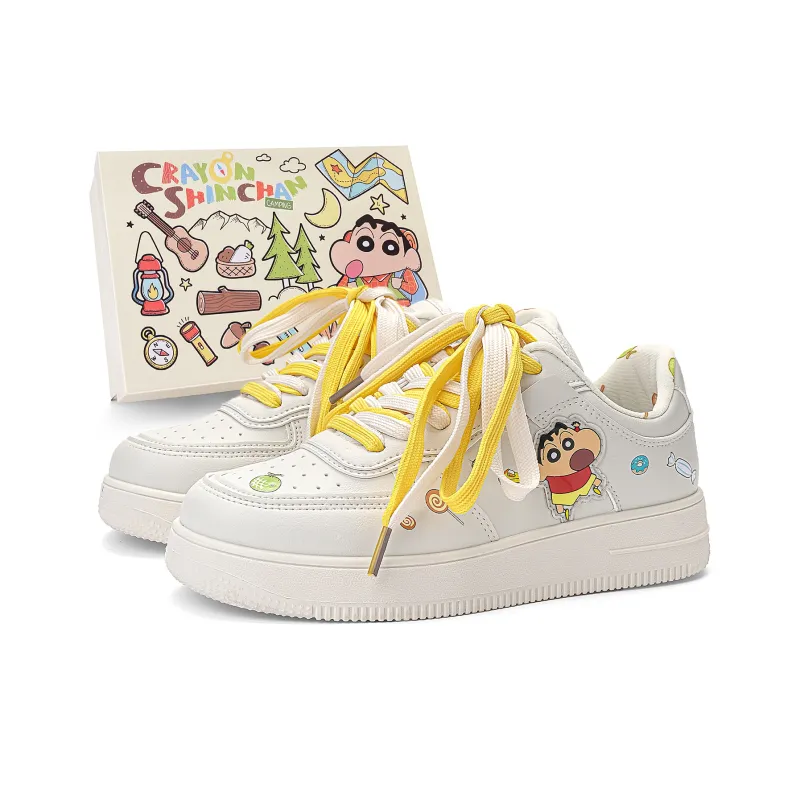 Crayon Shinchan Low Top Skateboard Shoes Unisex-0