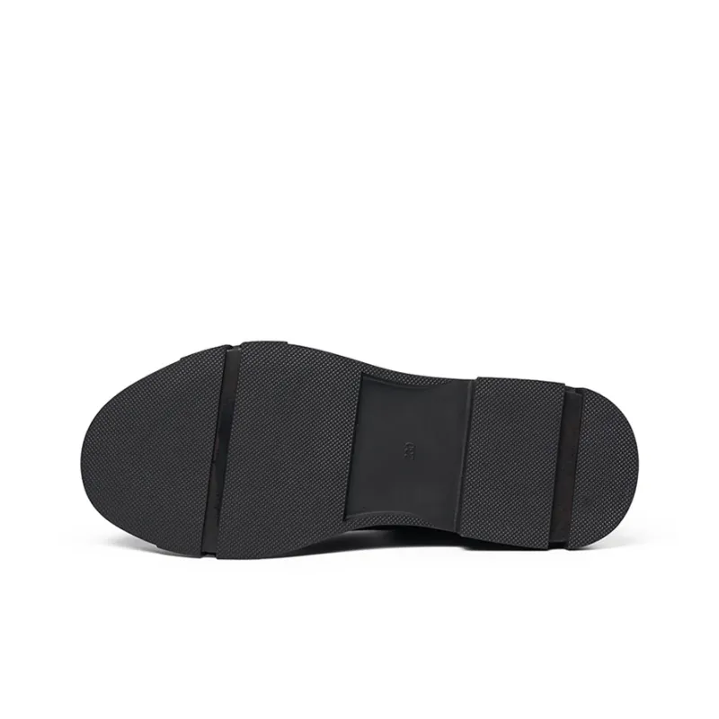 AOKANG 12cm Casual Chelsea Boots Women's Black-4