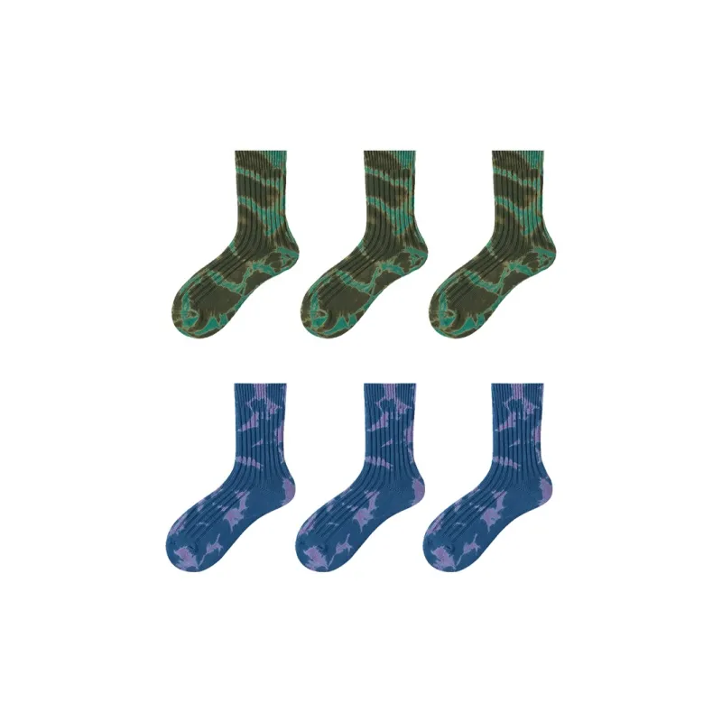 YOOKA Mid Calf Socks Unisex Combo Set-18