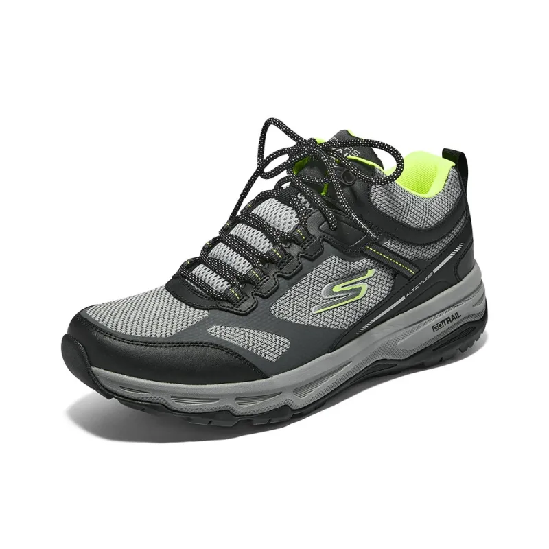 Skechers Cushioning Rebound Low Top Running Shoes Men's Gray Black-2