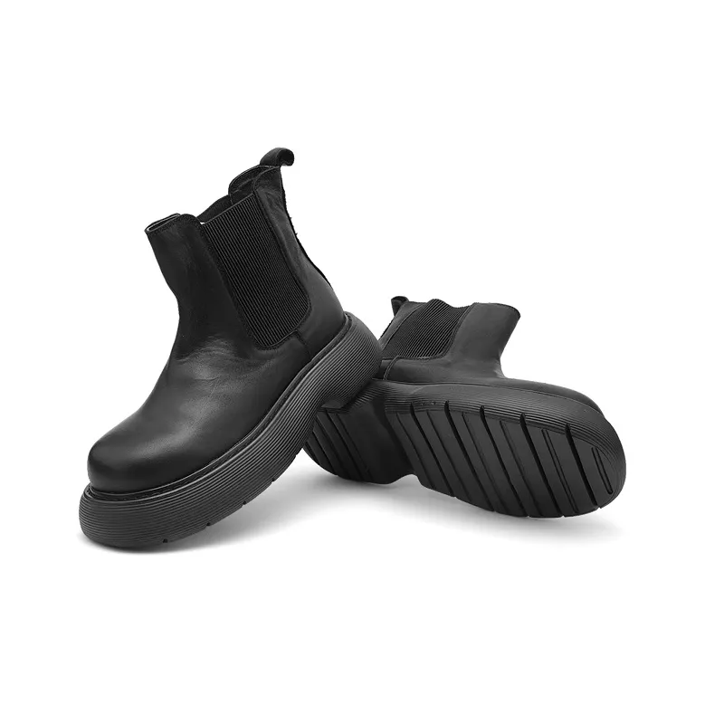 Mr.shang Chelsea Boots Men's Black-2
