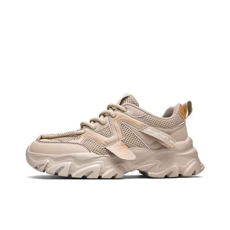 PNKE Slip Resistant, Abrasion Resistant, Breathable, Lightweight, Height Increasing Low Top Chunky Sneakers Men's-12