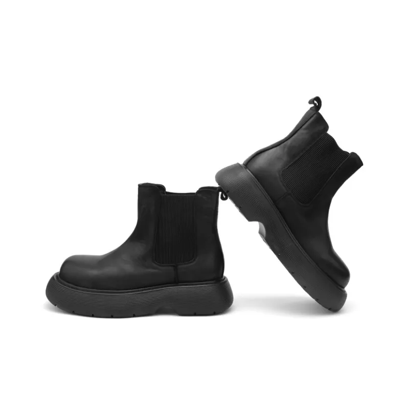 Mr.shang Chelsea Boots Men's Black-1