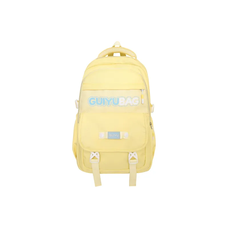 Yalu Nylon Backpack Women's White/Black/Pink/Purple/Yellow/Blue-12