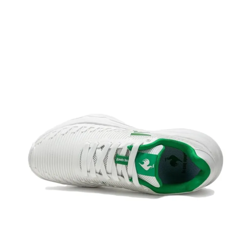 Le Coq Sportif Breathable Tennis Shoes Unisex White Green-2
