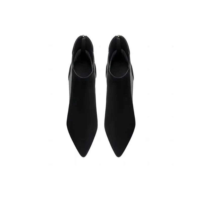 JESSICA SOPHIA Short Chelsea Boots 7.5cm Women's Black-4