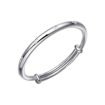 YINDIEFANG 999 Fine Silver Bangles Women's