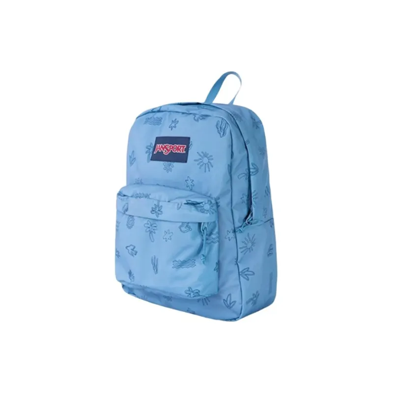 JanSport Polyester Backpack Medium Size Unisex Underwater World Blue-2