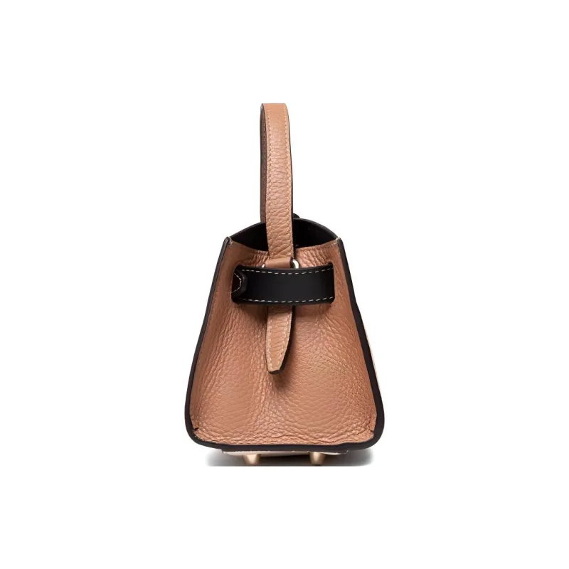 Furla Margherita Collection Multicolor Grained Leather Handbag Shoulder Bag Crossbody Bag Mini Women's Ecru & Black-2