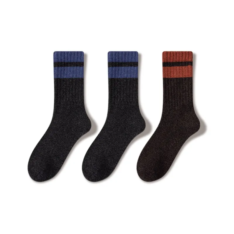 JIAZINI Mid Calf Socks Men's 3 Pack-24