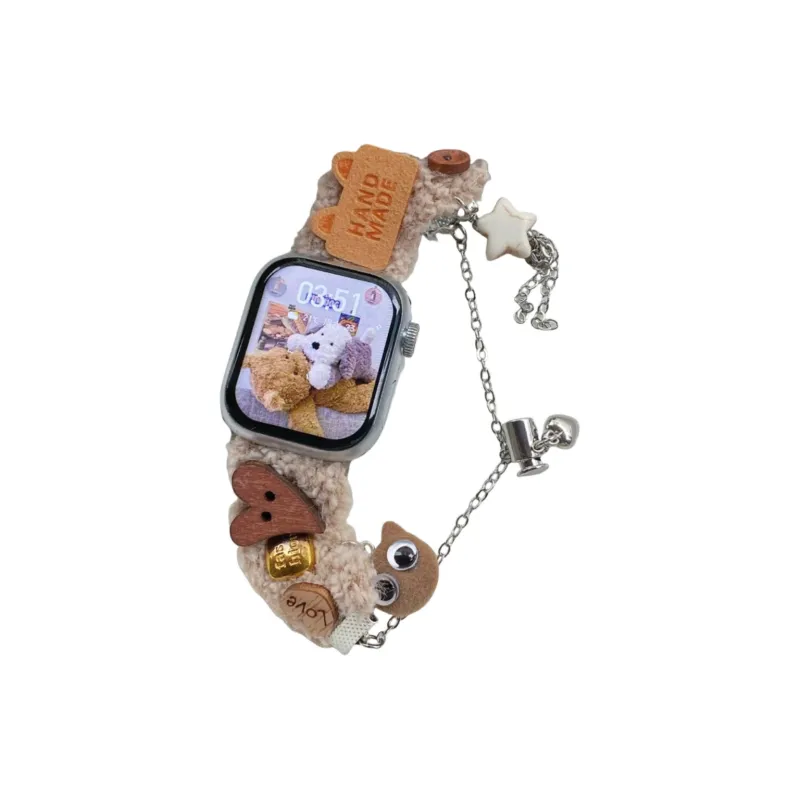 Antey Apple Compatibility Watch Band Plush Material-0