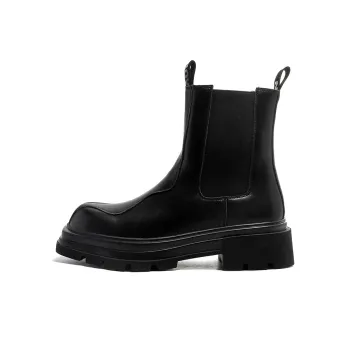 Romon Crew Chelsea Boots Men's Black