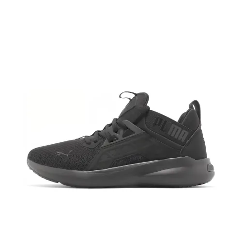 PUMA Softride Cushioning Wear Resistant Low Top Casual Shoes Men's Black