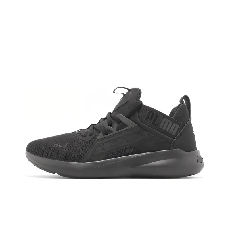 PUMA Softride Cushioning, Wear Resistant Low Top Casual Shoes Men's Black-0
