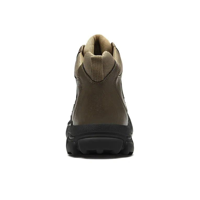 Wen Nai Wear Resistant Cushioning Height Increasing Slip Resistant Short Outdoor Boots Men's Khaki-5