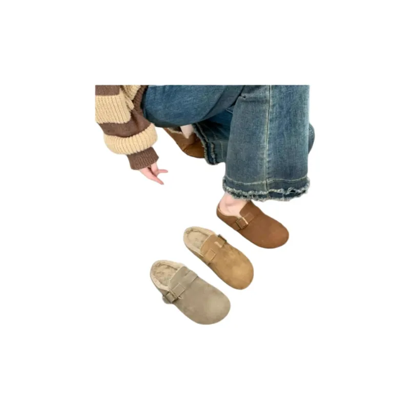 Qiao Anju Home Slippers Brown Gray-4