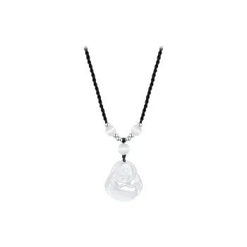 Chinese Jewelry Chalcedony Jade Necklaces Unisex