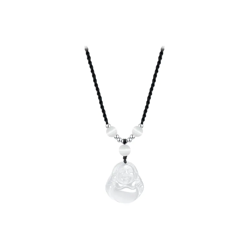Chinese Jewelry Chalcedony Jade Necklaces Unisex-0