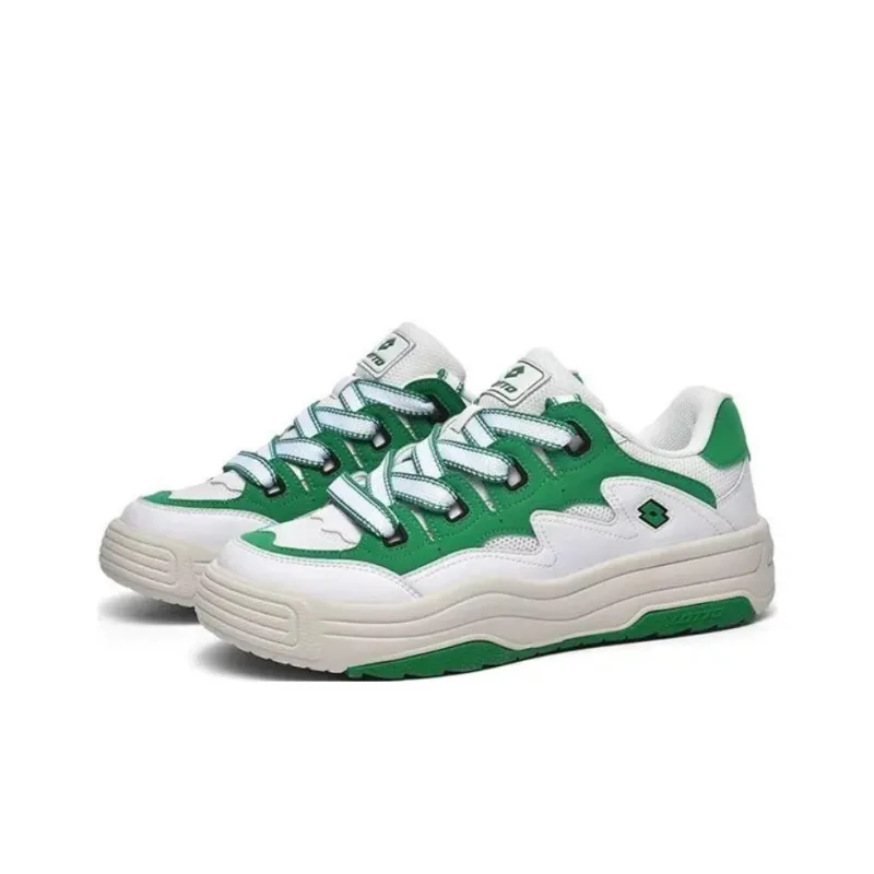 LOTTO Slip Resistant Quick Drying Wear Resistant Low Top Skateboard Shoes Women's Green-3