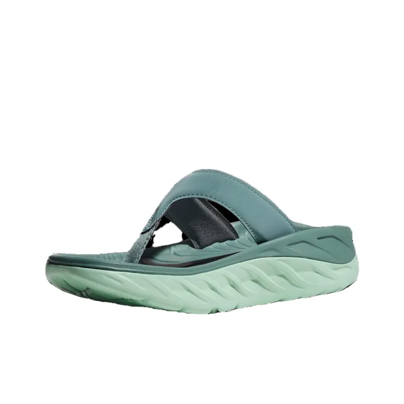 HOKA ONE ONE Ora Recovery Flip Rubber Sole Quiet Running Shoes Women's Jasper-2